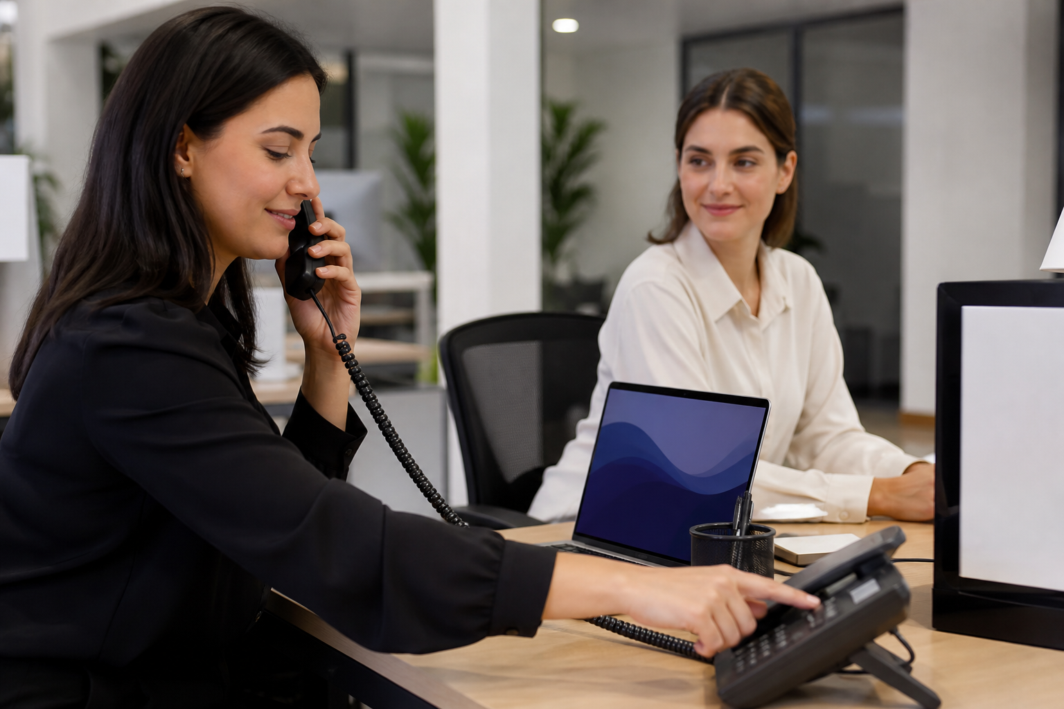 virtual receptionist UK disclosing it is an AI assistant at the start of a call