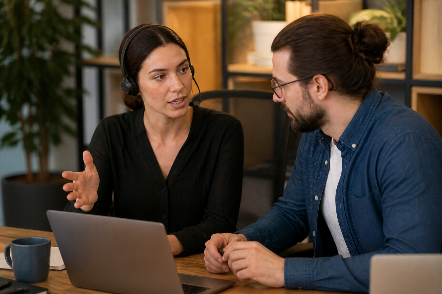 AI Assistant handing a customer conversation to a named human support route