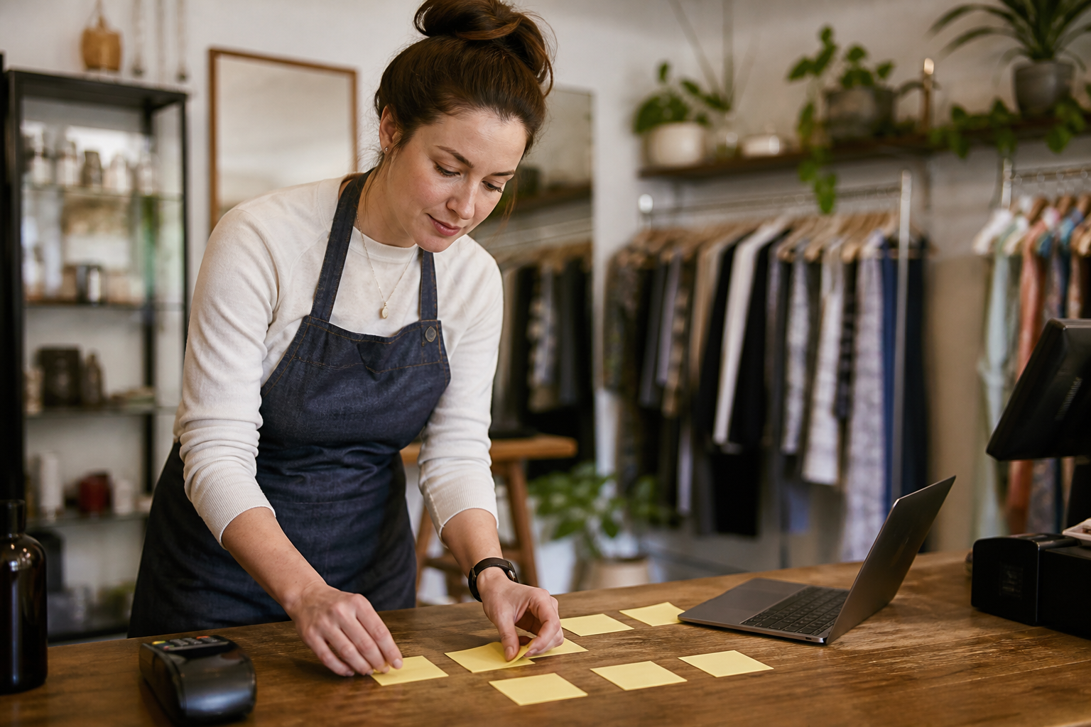 epos vs crm platform shown side by side at a shop counter