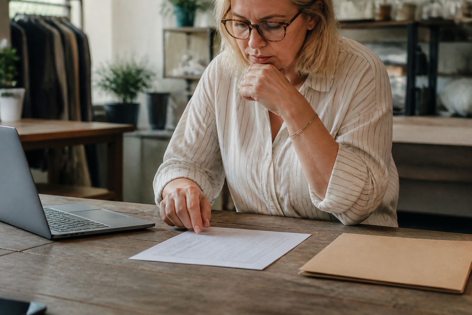 business owner reviewing software contract terms
