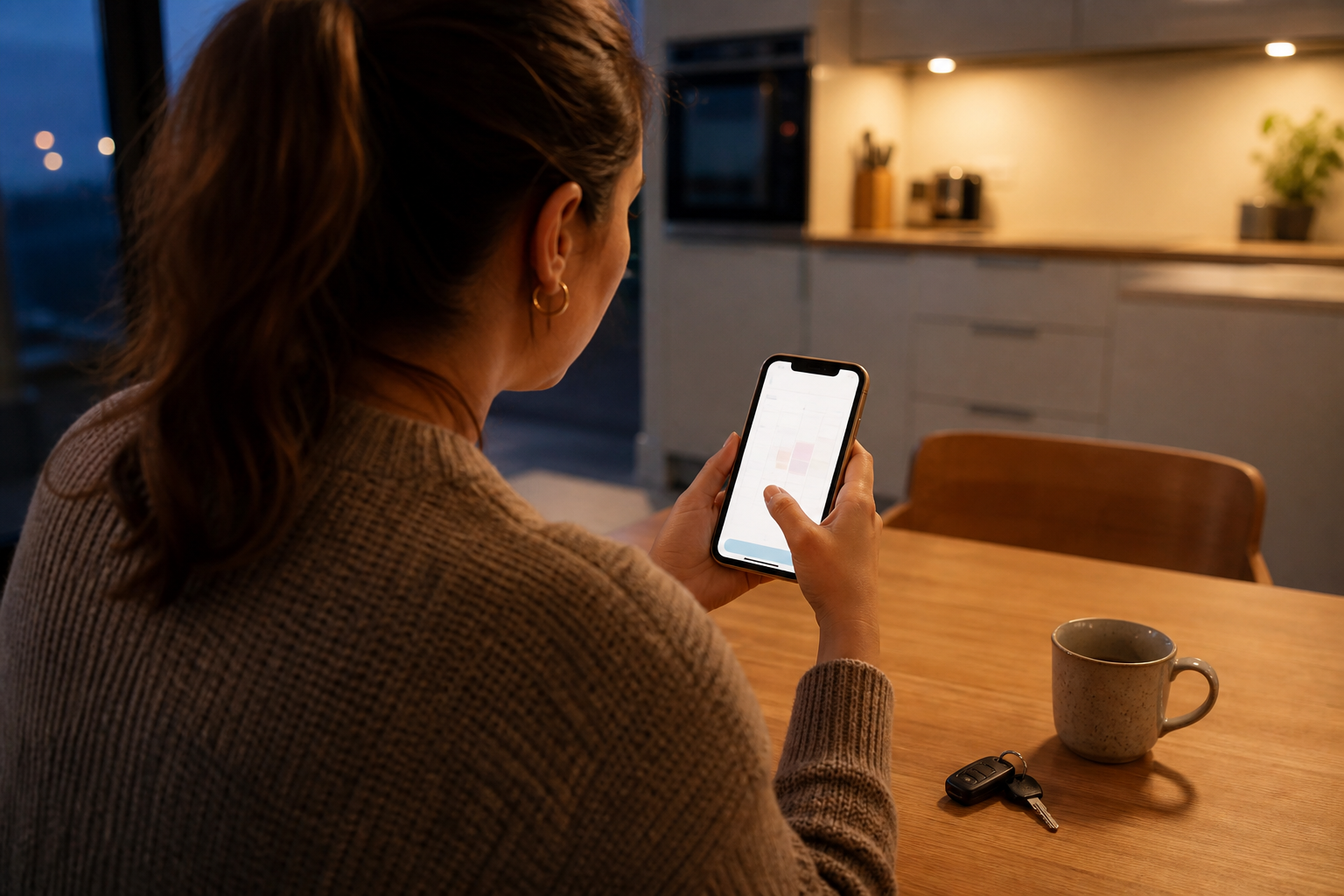 automated lesson booking on a pupil's phone