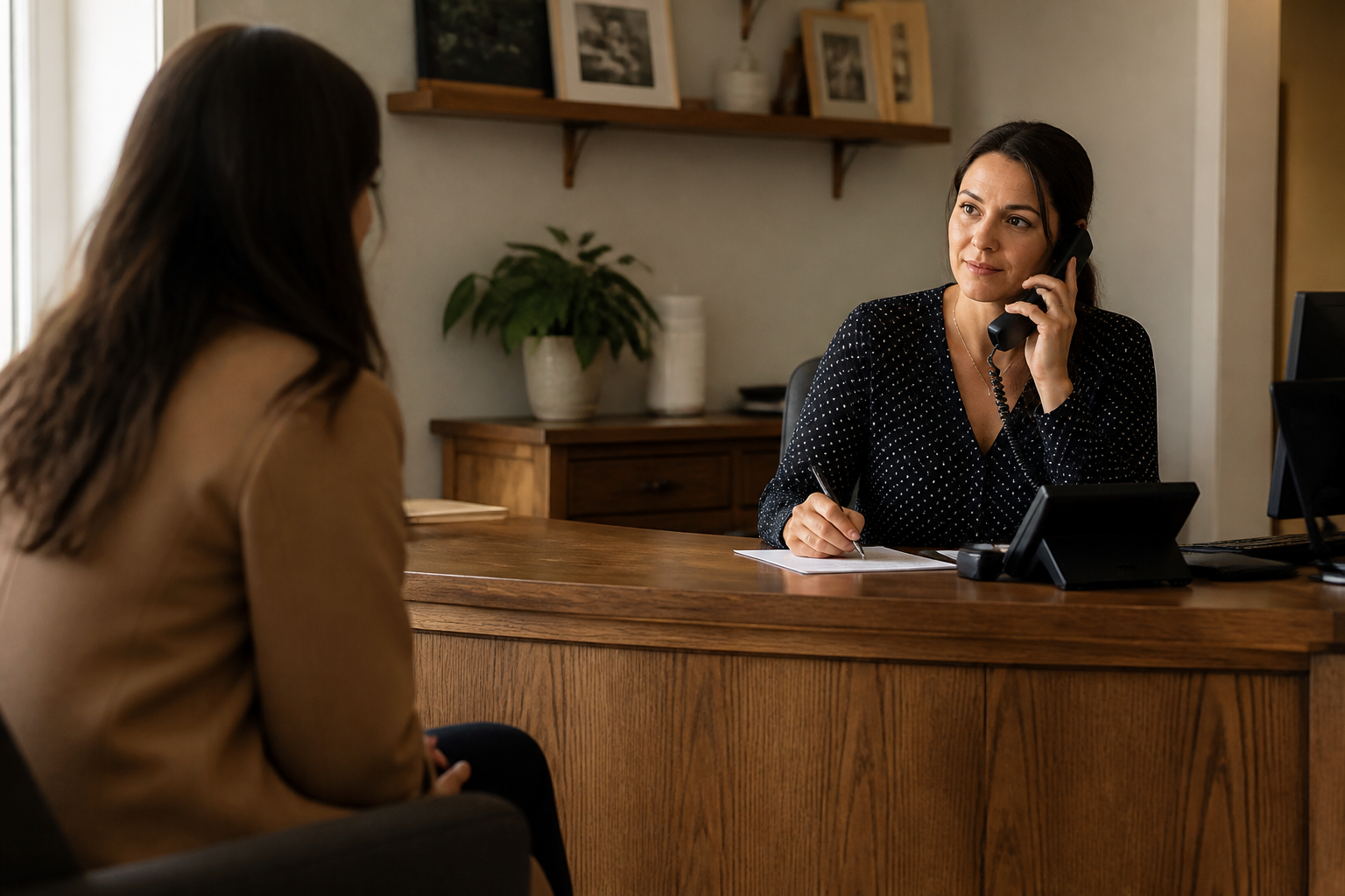 part-time receptionist cost compared to AI phone answering at a small business