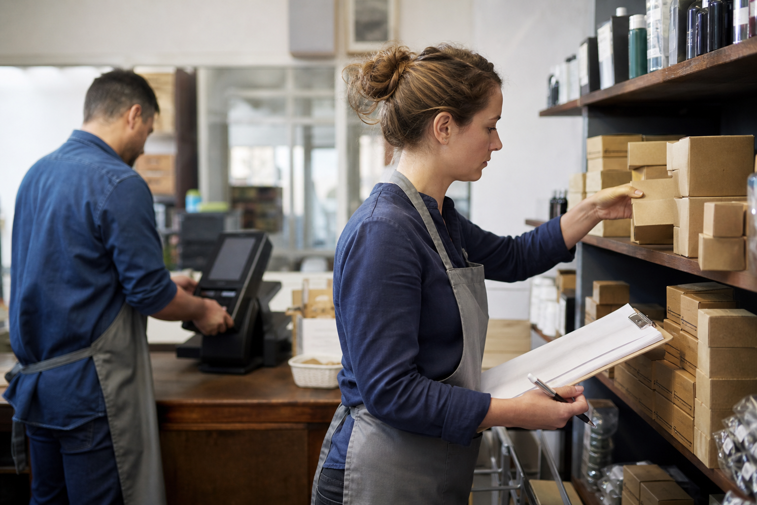 old EPOS problems shown by a stock count that doesn't match reality