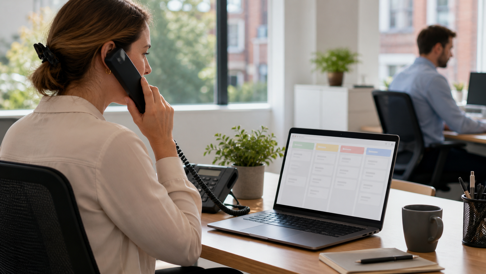team member receiving a clear customer handover from an ai assistant for business owners