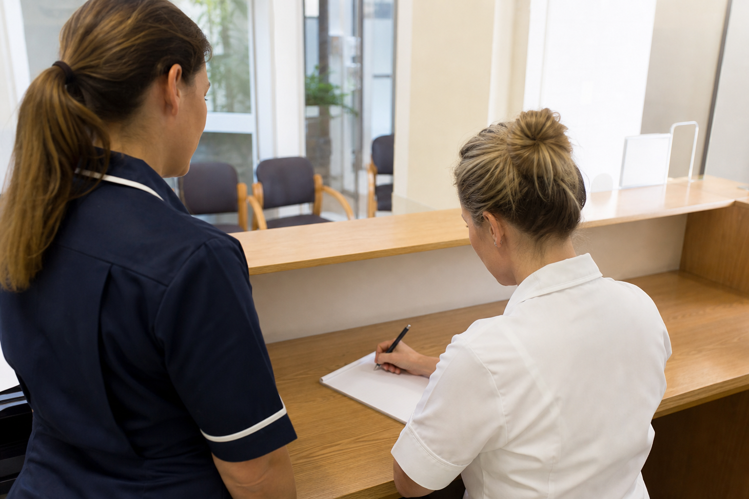 pharmacy phone system uk team recording a non-clinical callback