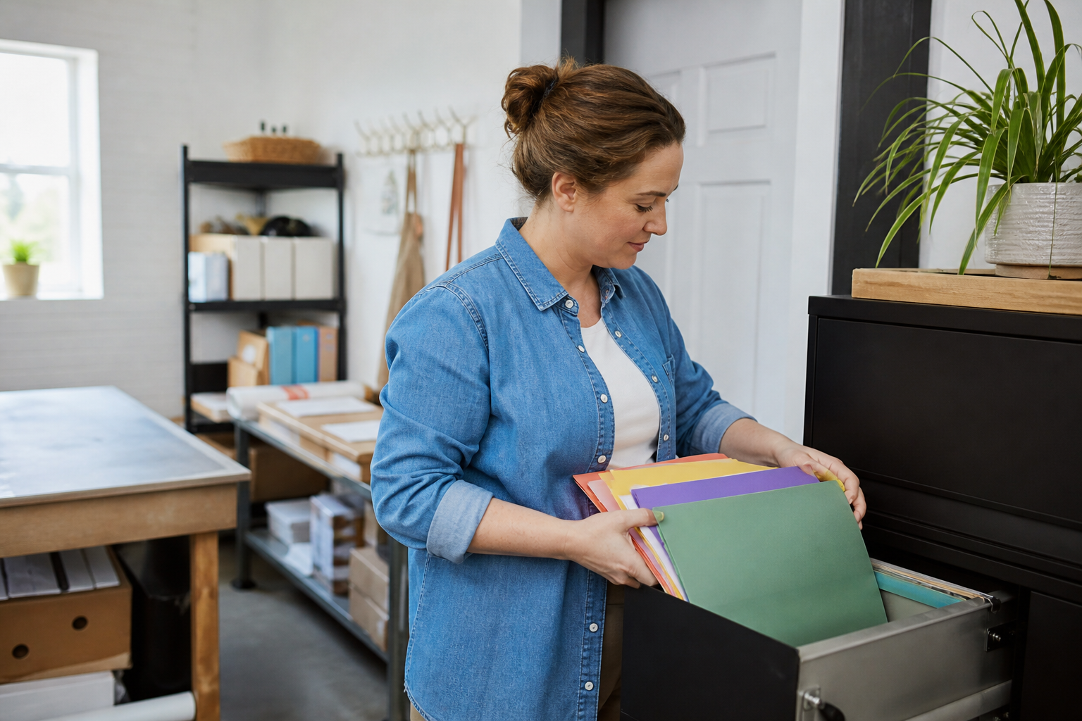 card processing bill check small business owner filing organised monthly payment records