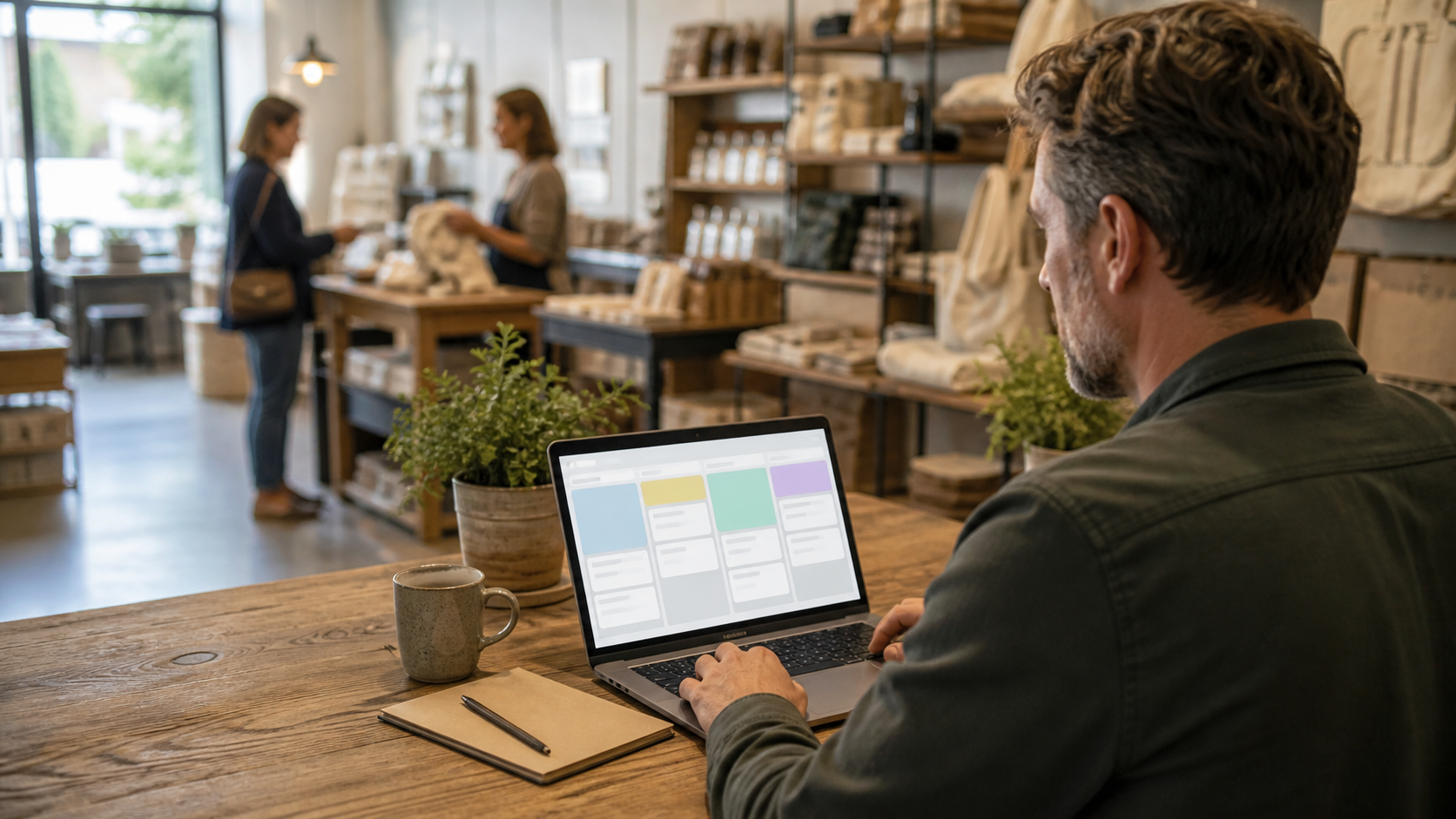 ai assistant for business owners managing customer tasks in a small shop