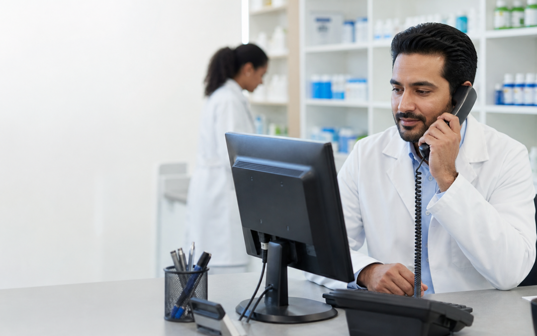 pharmacy phone system uk staff handling routine non-clinical calls